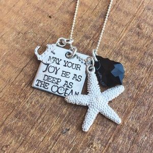 “As Deep As The Ocean” Charm Necklace
